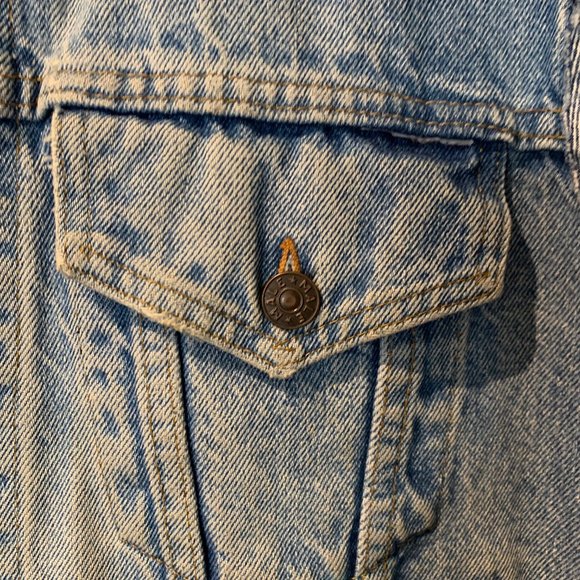 Distressed "Male" Denim Vest - Picture 3 of 10